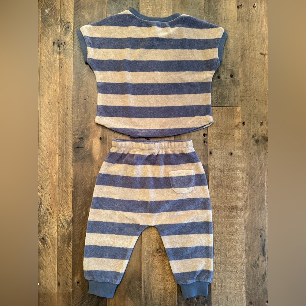 Quincy Mae - Matching Stripe Set - 6-12m